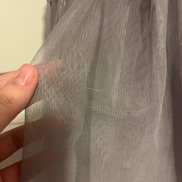 Mini Boden 4/5 Year Silver Sequin Tulle Dress - Picture 3 of 5